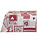 Tovaglia Per Salotto Cucina Tavolo 100% Cotone Made In Italy Aprica Rp 140x360 Rosso - Foto miniatura 5