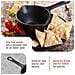 34870 Pentolino Per Salse Ghisa Smaltata Induzione, 0,4 L, Per Fuoco, Barbecue, Forno Nero - Foto miniatura 3