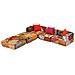 Lusso Casadino -  Pouf Modulare A 3 Posti In Tessuto Patchwork - Foto miniatura 3