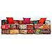 Lusso Casadino -  Pouf Modulare A 3 Posti In Tessuto Patchwork - Foto miniatura 5