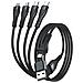 541023 cavo USB 1,2 m USB A /USB C USB C /Micro USB-A /Lightning Nero - Foto miniatura 6