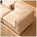 Modular Divano Componibile 3 Posti Beige In Spugna Con Pouf - Foto miniatura 2