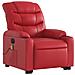Poltrona Alzapersona Reclinabile Elettrica Rossa in Similpelle - Foto miniatura 4