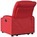 Poltrona Alzapersona Reclinabile Elettrica Rossa in Similpelle - Foto miniatura 5