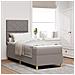 Letto con Rete e Materasso Tortora 80x200 cm Tessuto - Foto miniatura 2