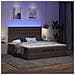 Struttura Letto Pouf con Materasso 160x200 cm in Tessuto - Foto miniatura 3