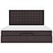 Struttura Letto Pouf con Materasso 160x200 cm in Tessuto - Foto miniatura 8