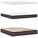 Struttura Letto Pouf con Materasso 160x200 cm in Tessuto - Foto miniatura 9
