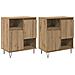 Sideboards 2 pcs rovere artigianale 120 x 35 x 70 cm - Foto miniatura 1
