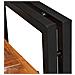 Comodino Marrone e nero 38 x 33 x 58 cm Legno Solido Recuperato - Foto miniatura 7