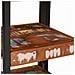 Comodino Marrone e nero 38 x 33 x 58 cm Legno Solido Recuperato - Foto miniatura 8