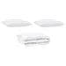 Piumone con cuscini Argyle 3 pcs Bianco 260 x 220 cm Microfibra - Foto miniatura 1