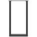 Gambe per tavolo da bar a forma di U 2 pz Antracite 40x(90-91) cm Acciaio - Foto miniatura 5