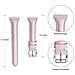 Cinturino In Pelle A Forma Di T Con Vita Sottile Compatibile Con Garmin Venu 3s /huawei Gt4/5/6 41mm / 42mm Pink - Foto miniatura 2