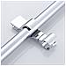 Supporto Universale Per Soffione Doccia In Lega Di Zinco Argentato, Ricambio Regolabile 18-25 Mm - Foto miniatura 3