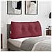 Cuscino per Schiena Rosso Vino 100 x 24 x 50 cm Tessuto - Foto miniatura 2