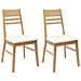 Sedie da pranzo 2 pcs Naturale 43 x 54 x 89 cm - Foto miniatura 1