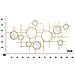 Specchio Con Cornice Cerchi 27-oro-metallo-117x4,5x61 Cm - Foto miniatura 6