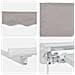 Cornice per Tenda Manuale con LED Grigio chiaro 4 × 3 m - Foto miniatura 7