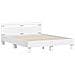Struttura del letto Bianco 152 x 203 cm Legno multistrato - Foto miniatura 4