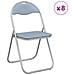Sedia pieghevole 8 pcs Grigio 48 x 43,5 x 81 cm Pelle Sintetica - Foto miniatura 3