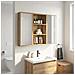 Armadio da bagno a muro Rovere Artigianale 40 x 14 x 70 cm - Foto miniatura 5