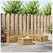 Set di divani da esterno 6 pcs Bianco Legno di Acacia Massello - Foto miniatura 2