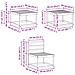 Set di divani da esterno 6 pcs Bianco Legno di Acacia Massello - Foto miniatura 9