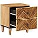 Comodino Marrone 40 x 33,5 x 46 cm Legno di mango massello - Foto miniatura 2