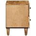 Comodino Marrone 40 x 33,5 x 46 cm Legno di mango massello - Foto miniatura 4