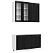 Unità Cucina KALMAR 4 pcs Nero Legno ingegnerizzato - Foto miniatura 1