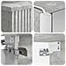Set di mobili per il bagno 5 pcs Grigio Cemento - Foto miniatura 8