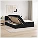 Letto con Contenitore con testiera 2 pz Nero - Foto miniatura 2
