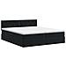 Letto con Contenitore con testiera 2 pz Nero - Foto miniatura 8