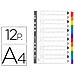 pz. 1 Divisori in cartoncino A4 con 12 tasti 2312E - Foto miniatura 1