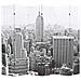 Paravento Pieghevole 228x170 cm Stampa New York Bianco e Nero - Foto miniatura 1