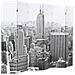 Paravento Pieghevole 228x170 cm Stampa New York Bianco e Nero - Foto miniatura 3