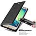 Custodia Compatibile Con Samsung Galaxy A5 2015 In Nero Di Notte - Coperchio Protettiva Con Chiusura Magnetica, Funzione Stand E Tasca Per Le Carte - Foto miniatura 1