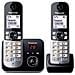 Segreteria Telefonica Per Telefoni Cordless Panasonic Kx-tg6822 Duo Nero Grigio - Foto miniatura 2