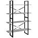 Libreria 4Ripiani Grigio Cemento 100x30x140cm Legno Multistrato - Foto miniatura 2