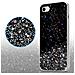 Custodia Compatibile Con Apple Iphone 7 / 7s / 8 / Se 2020 In Nero Con Glitter - Coperchio Protettivo In Silicone Tpu Flessibile Con Glitter Scintillanti - Foto miniatura 5