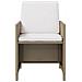 Sedie Da Giardino Con Sgabelli 2 Pz In Polyrattan Beige - Foto miniatura 3