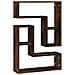 Mensole Da Parete 2pz Rovere Fumo 50x15x50 Cm Legno Multistrato - Foto miniatura 2