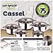 Cassel 12 Pezzi In Acciaio Inox Con Padella (16/20/24 Cm) Red&marble In Alluminio Stampato - Foto miniatura 7