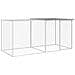 Gabbia Polli Tetto Grigio Chiaro 203x98x90 Cm Acciaio Zincato - Foto miniatura 1