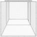 Gabbia Polli Tetto Grigio Chiaro 203x98x90 Cm Acciaio Zincato - Foto miniatura 3