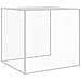 Gabbia Polli Tetto Grigio Chiaro 203x98x90 Cm Acciaio Zincato - Foto miniatura 6