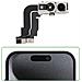 Fotocamera Frontale Per Iphone 15 Pro Sensore Selfie 12mp, Nero - Foto miniatura 4