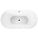 Vasca Da Bagno Freestanding Havana 170 X 73 Cm Nero /bianco - Foto miniatura 3