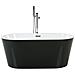 Vasca Da Bagno Freestanding Havana 170 X 73 Cm Nero /bianco - Foto miniatura 5